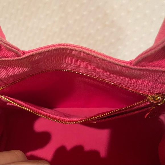 Authentic Prada Canapa Handbag/ sling bag Color Peonia/ Pink - Picture 10 of 15